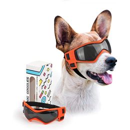 Dog Goggles Small Breed; Easy Wear Small Dog Sunglasses; Adjustable UV Protection Puppy Sunglasses for Small to Medium Dog