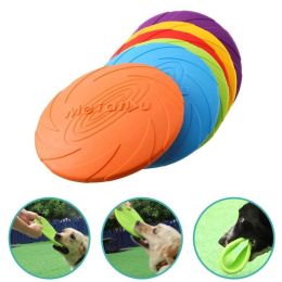 Pet UFO Toys New Small Medium Large Dog Flying Discs Trainning Interactive Toy Puppy Rubber Fetch Flying Disc 15CM
