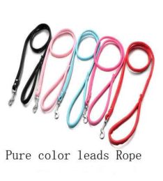 flower pet dog collar (size: S, color: Pure Color Lead Rope)