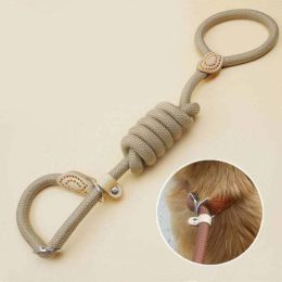Wholesale Braided Adjustable Ring Collars (size: 0.8X150Cm, color: Dark Khaki)