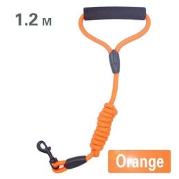 Wholesale large dog leash (size: M Dia-0.8Cm, color: 1.2M Orange)