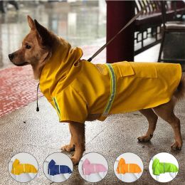 S-5XL Pets Small Dog Raincoats Reflective Small Large Dogs Rain Coat Waterproof Jacket Fashion Outdoor Breathable Puppy Clothes (size: Xxxl, color: Orange)