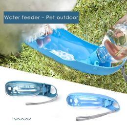500ml Foldable Pet Water Dispenser Outdoor Travel Drink Bottle Dogs Cats Portable Leak Proof Accompany Water Bottle Accessories (size: 500Ml, color: O)