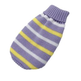 Christmas cat and dog sweaters (size: Xs  Within 0.5Kg, color: Yellow Purple)