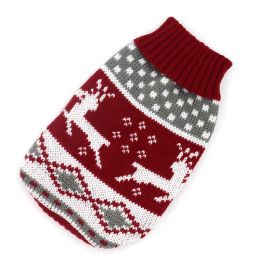 Christmas cat and dog sweaters (size: Xl Within 2-3.5Kg, color: Deer)