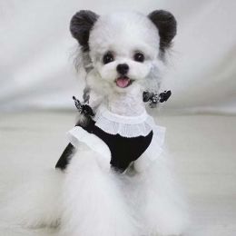 Fashion Bow Knot Dog Vest (size: S, color: Black)