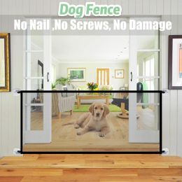 Pet Dog Gate Qiao Net Dog Fence Pet Barrier Fence Suitable For Indoor Safety Pet Dog Gate Safety Fence Pet Supplies Direct Sales (size: 180Cm, color: Black)