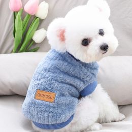 Pet Sweater; Warm Winter Plush Dog Sweater Knitwear Cat Vest; For Small & Medium Dogs (size: L, color: Emerald)