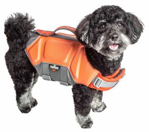 Dog Helios 'Tidal Guard' Multi-Point Strategically-Stitched Reflective Pet Dog Life Jacket Vest (size: x-large, color: Orange)