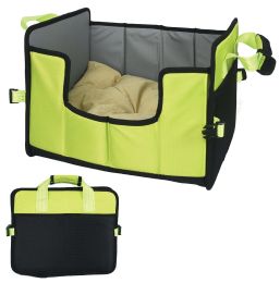 Pet Life 'Travel-Nest' Folding Travel Cat and Dog Bed (size: large, color: Green)