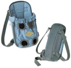 Touchdog 'Wiggle-Sack' Fashion Designer Front and Backpack Dog Carrier (size: small, color: blue)