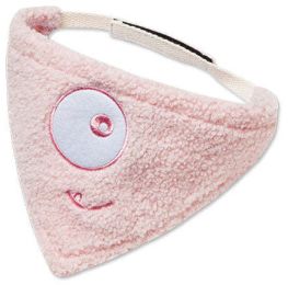 Touchdog 'Dizzy-Eyed Cyclops' Cotton Velcro Dog Bandana and Scarf (size: large, color: pink)